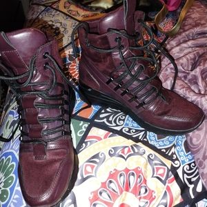 Maroon boots